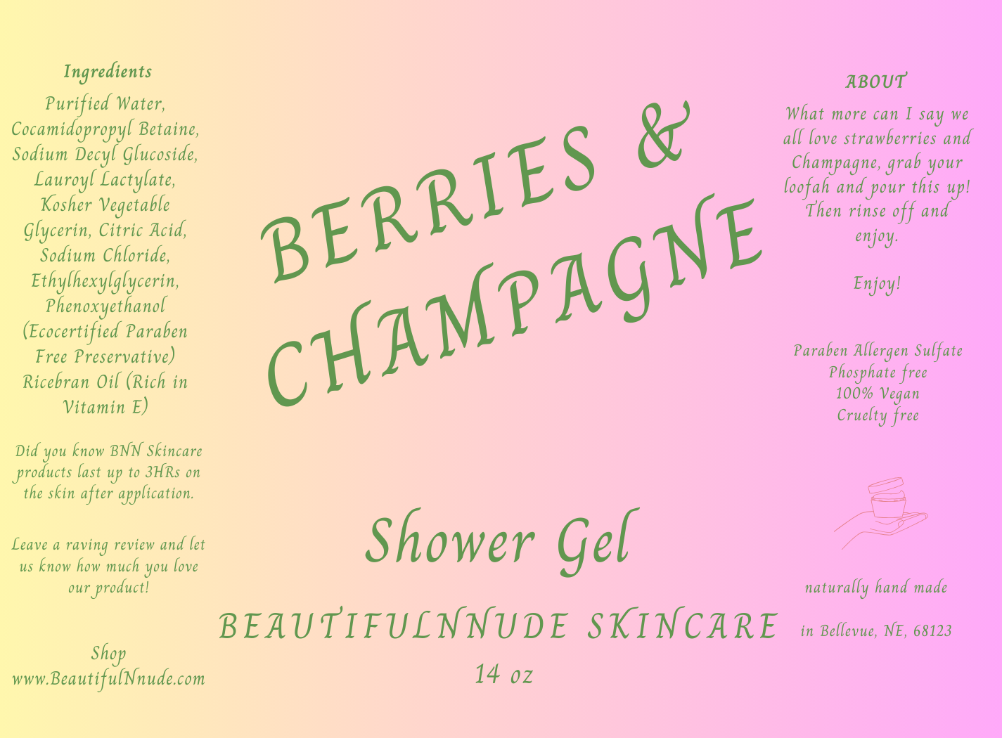 Berries & Champagne Shower Gel