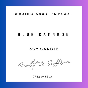 Blue Safrron Candle