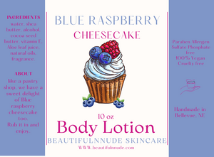 Blue Raspberry Cheesecake Body Lotion