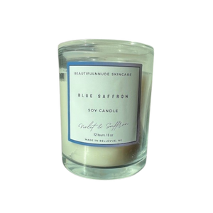 Blue Safrron Candle