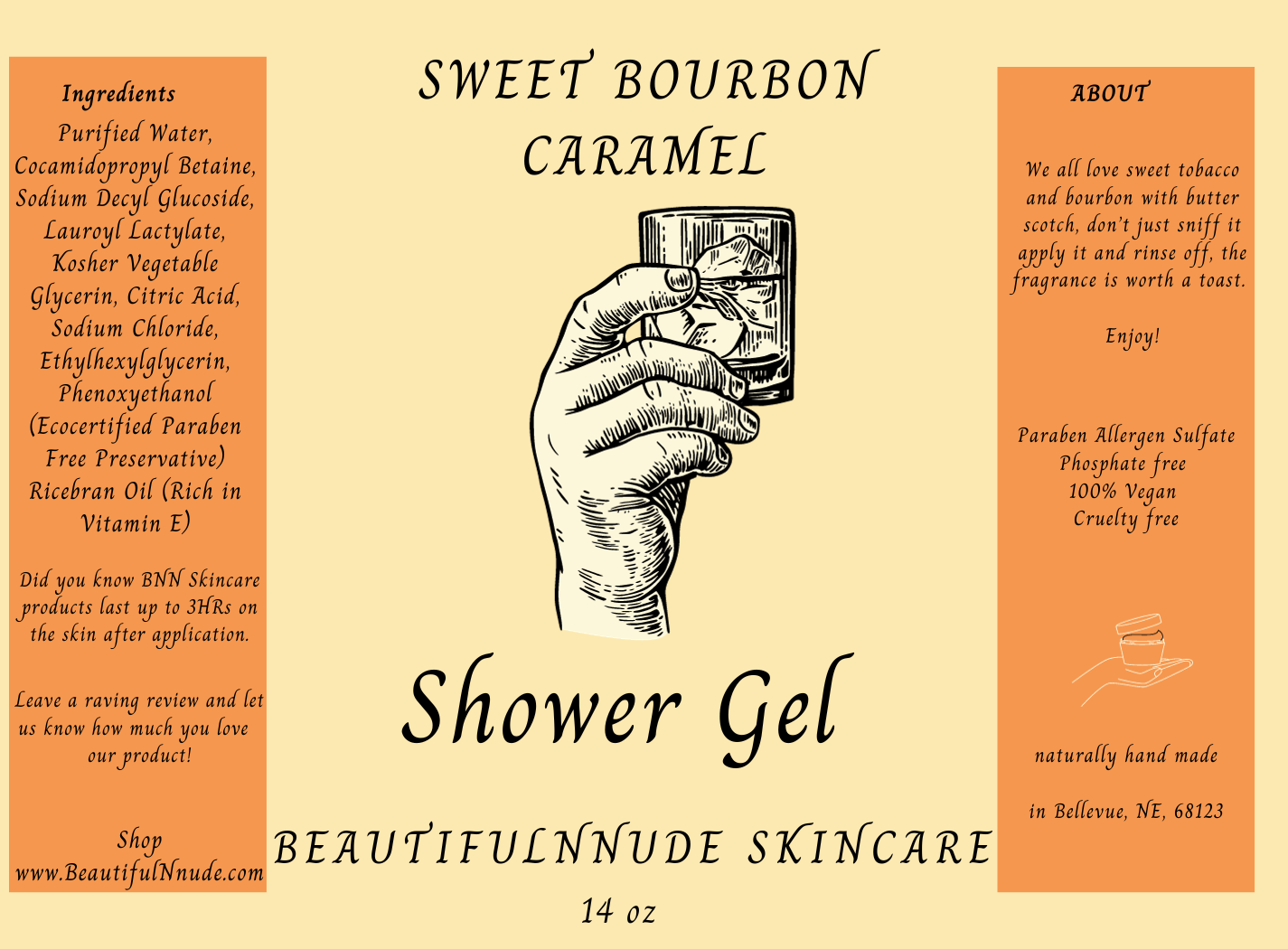 Sweet Bourbon Caramel Shower Gel