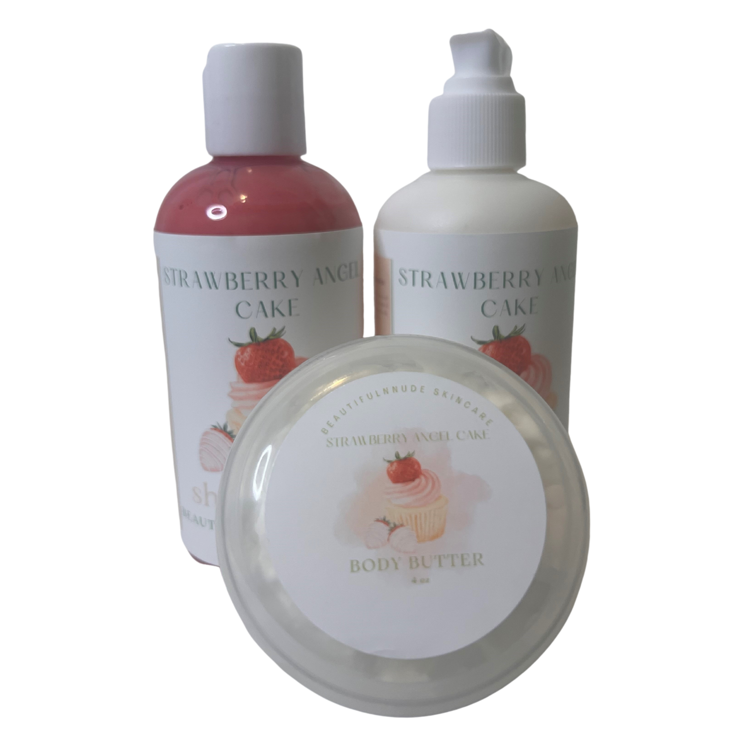 Strawberry Angel Cake Collection - BeautifulNnude Skincare